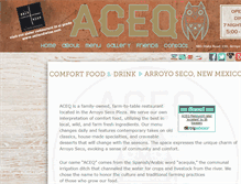 Tablet Screenshot of aceqrestaurant.com